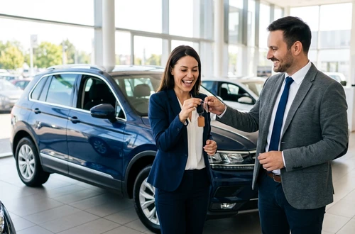Friendly auto loan advisor ready to assist